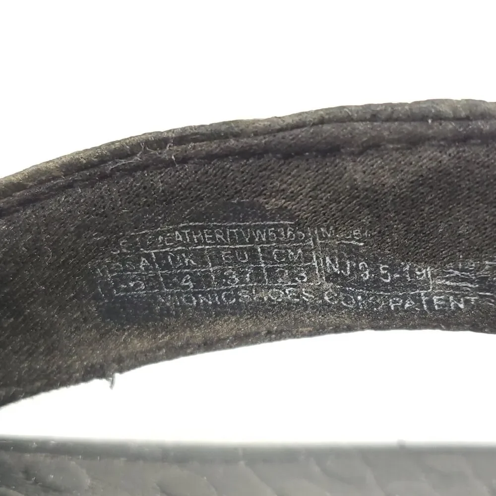 Vionic Tide Aloe Slip On Flip Flop Sandals Womens Size 6 TVW5366 Black